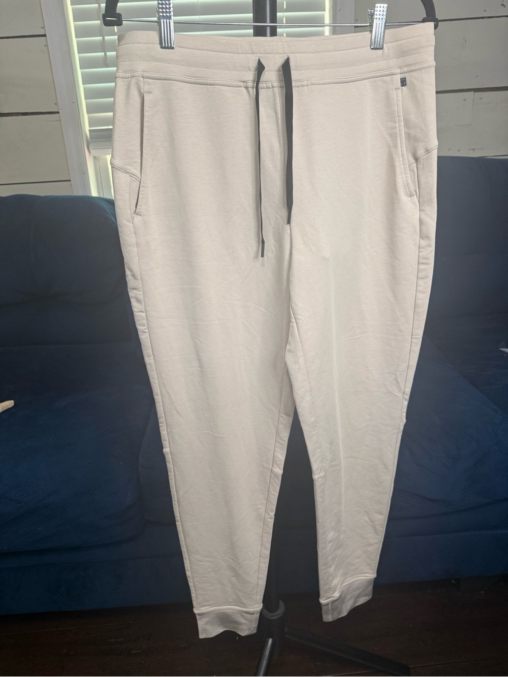Tommy John Drawstring Jogger Pants - Cream